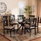 Baxton Studio Sanne Sand Upholstered and Dark Brown Finished Wood 7-Piece Dining Set 172-10523-10894 - alternate 7